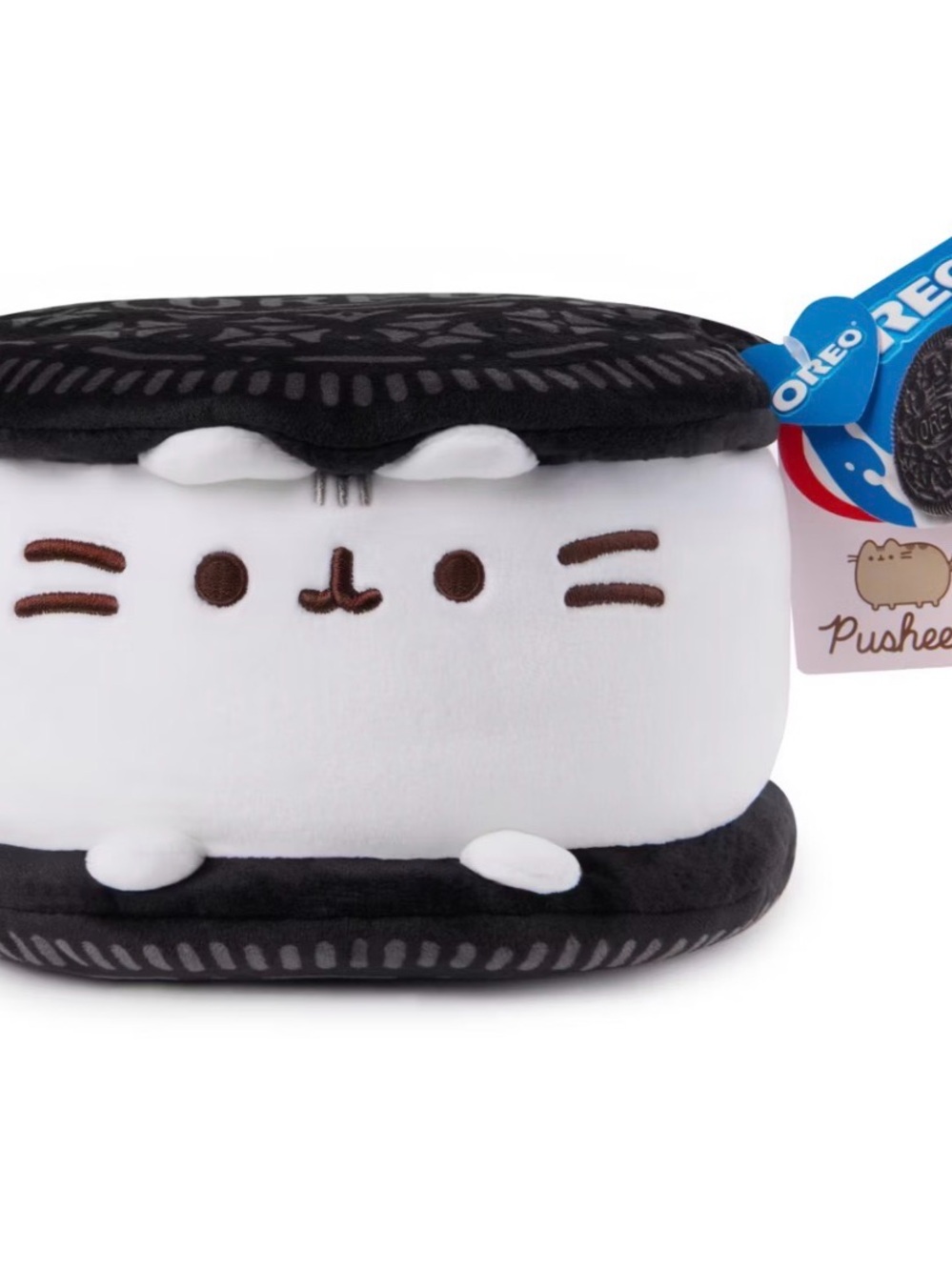 Pusheen Oreo Marshmallow Plush - Black & White